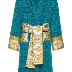 Teal and Gold Designer Robe